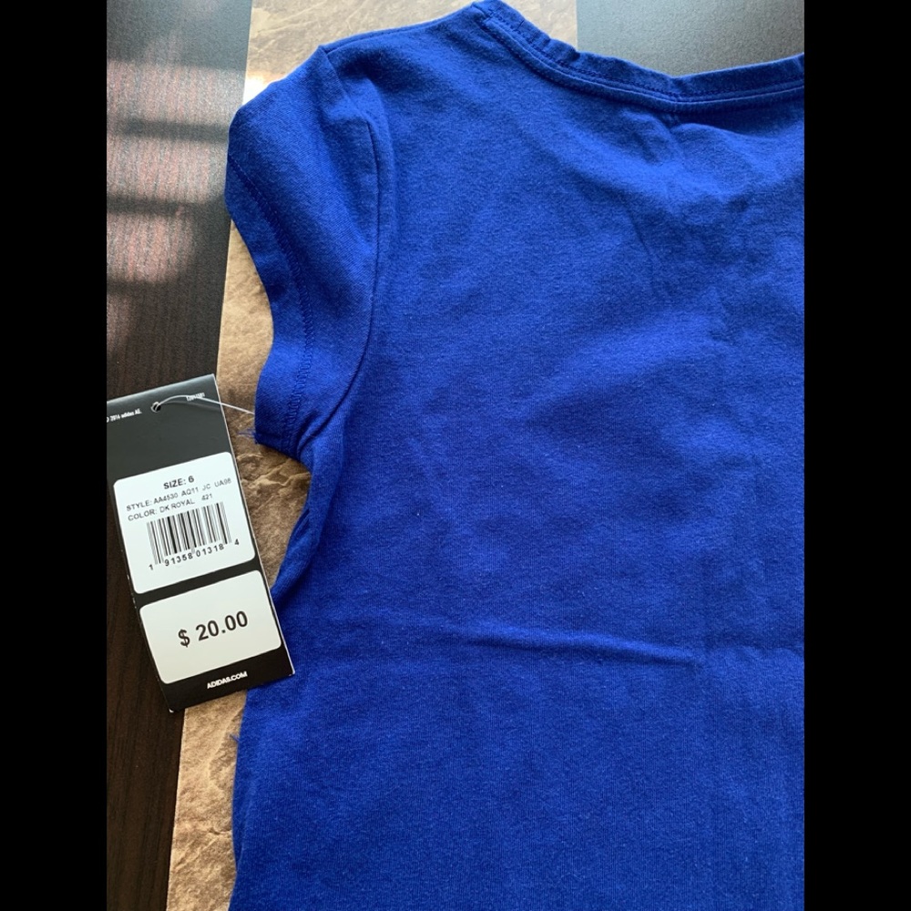 Adidas Shirt. Size 6. NEW - Picture 2 of 6